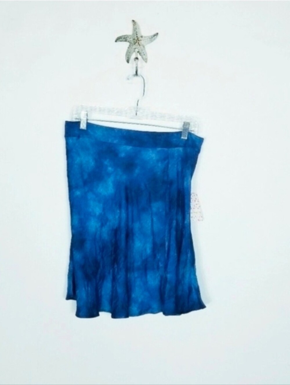 Free People Skirt Martine Flirt Tie Dye Mini A-LINE Blue Size 12 NEW Bohemian - Picture 3 of 8